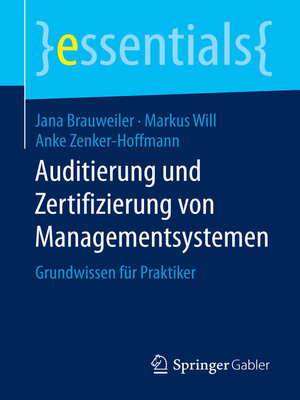 cover image of Auditierung und Zertifizierung von Managementsystemen